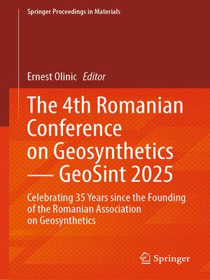 cover image of The 4th Romanian Conference on Geosynthetics — GeoSint 2025